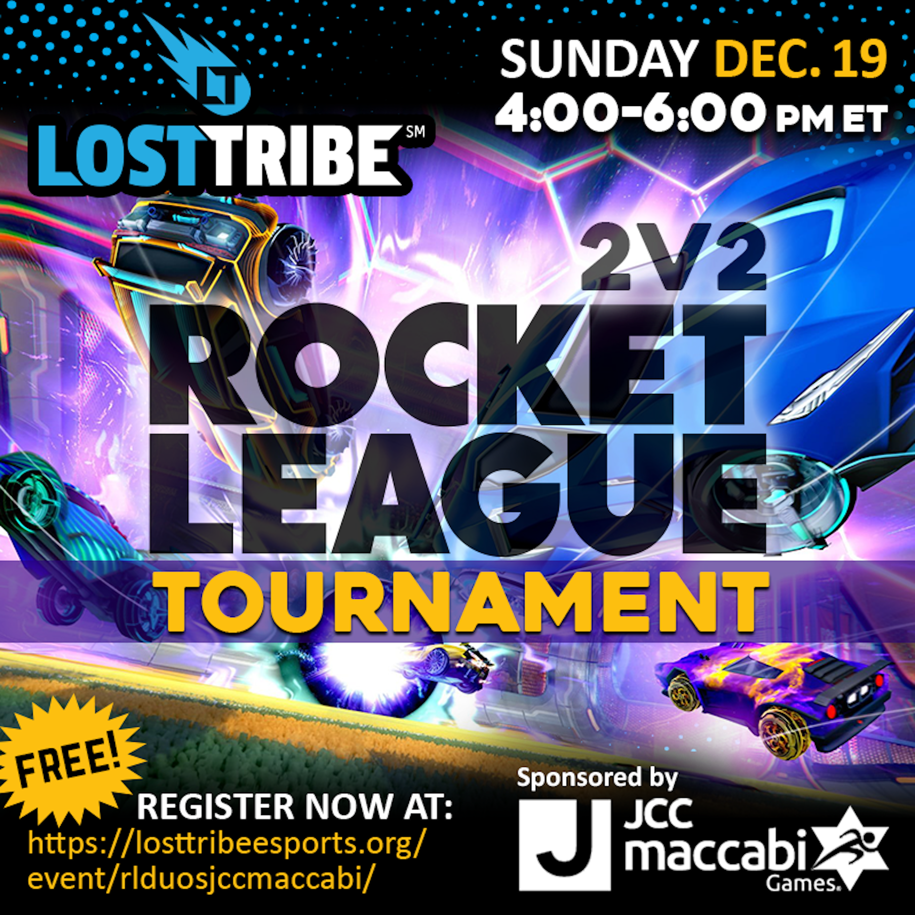 Rocket League 2v2 Sponsored by JCC Maccabi
